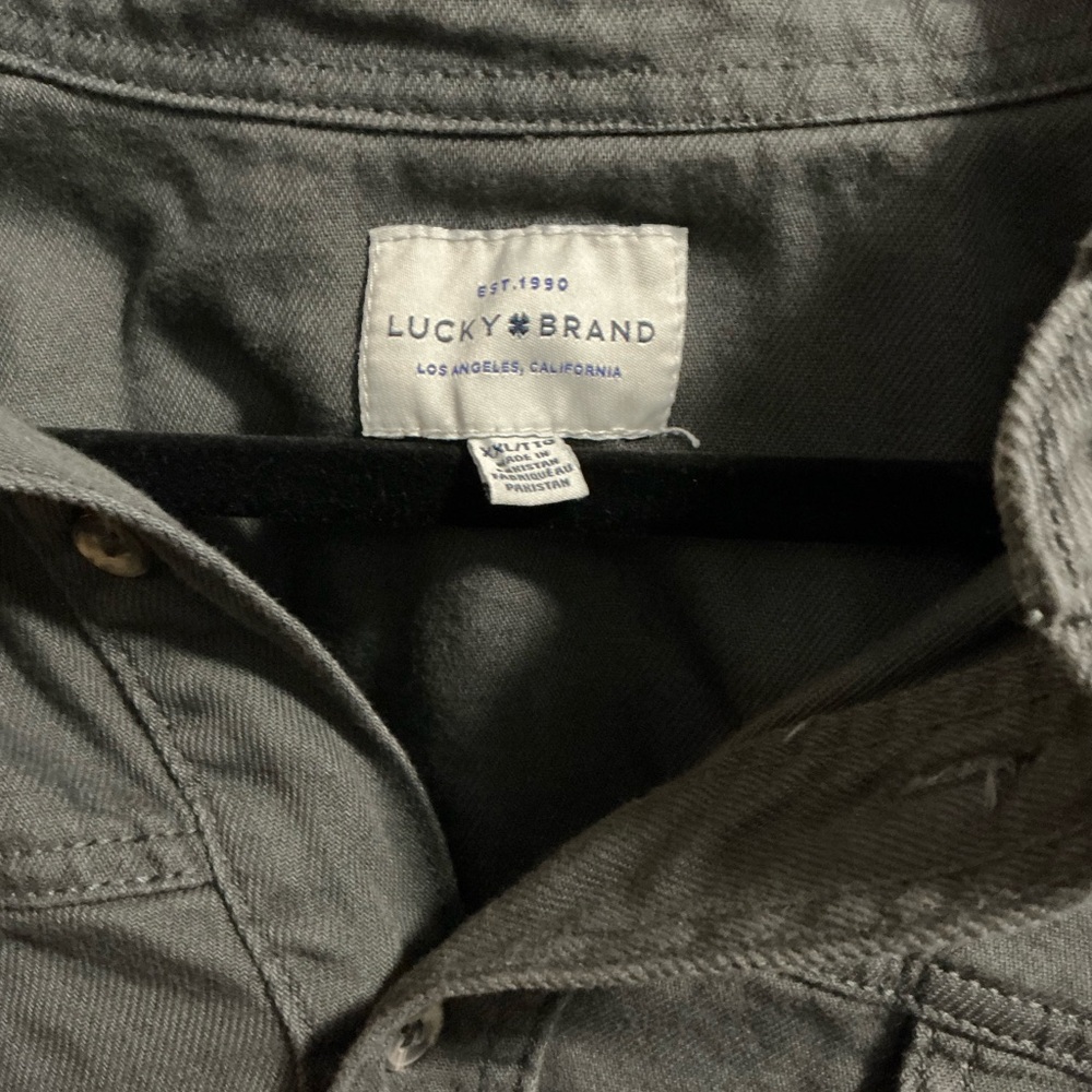 Lucky Brand Charcoal Button-Up Shirt
